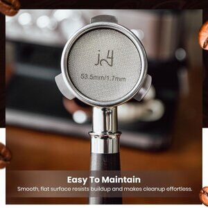 NIB bottomless portafilter walnut wood handle 54mm for Breville others